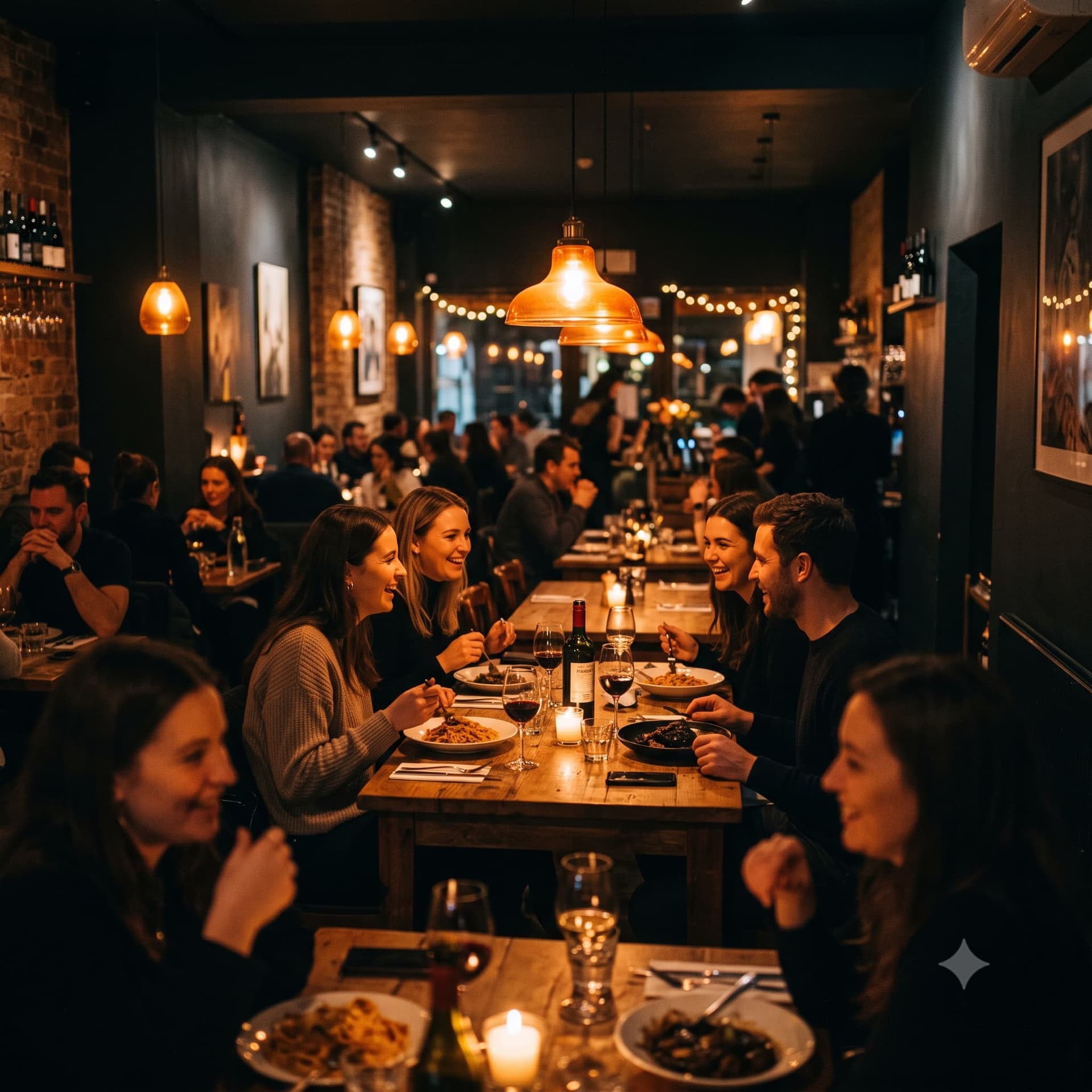 SMASH·CO restaurant interior with warm atmospheric lighting